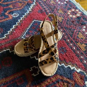 Madewell Espadrilles Leopard Print Calf Hair